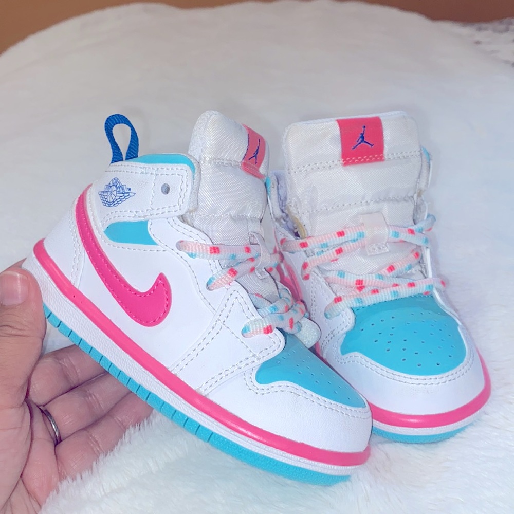 COPY - Nike‼️Toddler Retro Jordan 1 Mid GS digital pink